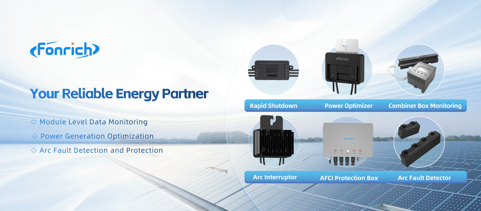 Soluções de desligamento rápido AFCI da Fonrich Tecnologia de desligamento rápido AFCI da Fonrich para segurança fotovoltaica em rodovias(pic1)