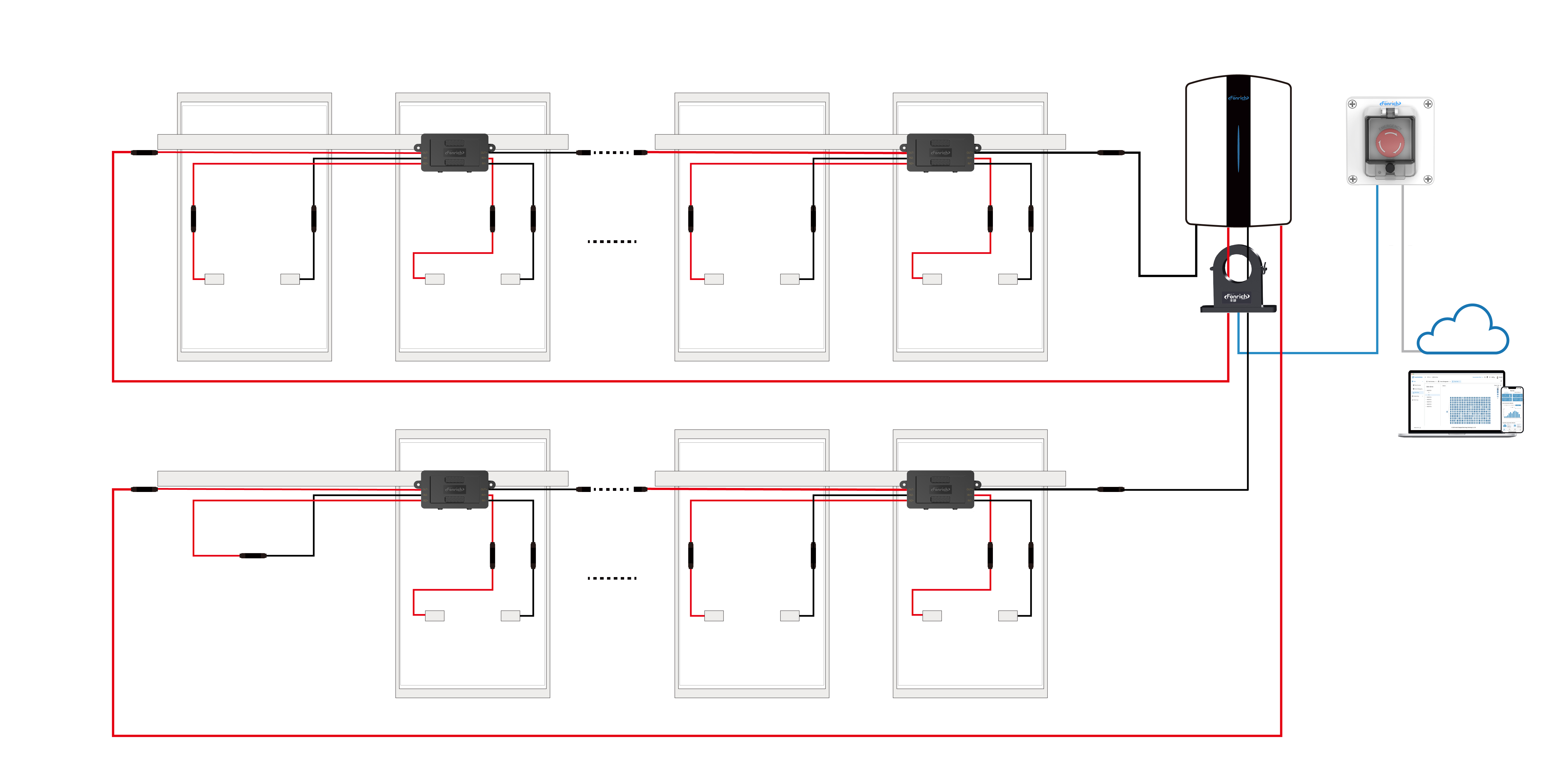 FR-PVMS-TT diagrama de cablagem do dispositivo de desligamento rápido Protetor de Segurança Inteligente (RSD) - Série TT(pic1)